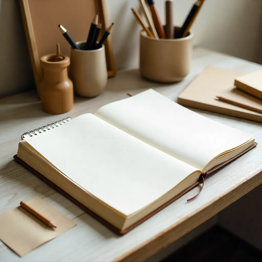 Sketch pad with dotted grid pages for precise drawings