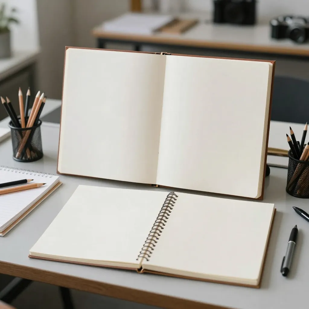 Grid paper with technical drawing examples